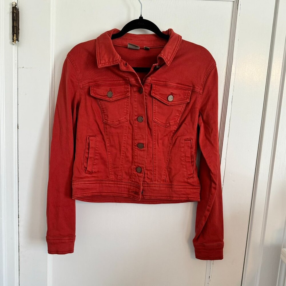 NWOT NY&Co soho Burnt Orange Jean Jacket - Size XS